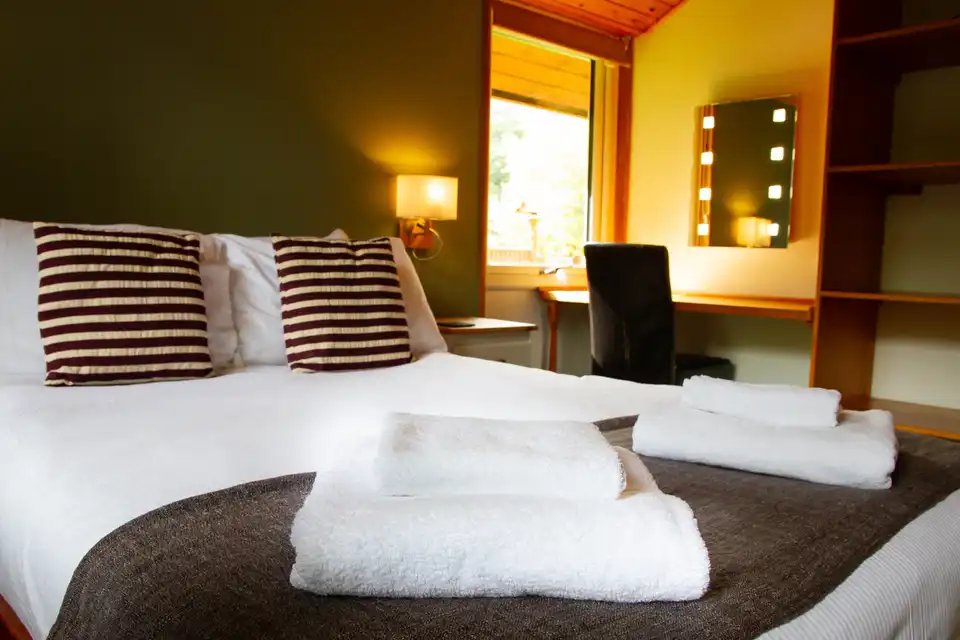 Lodge interior bedroom