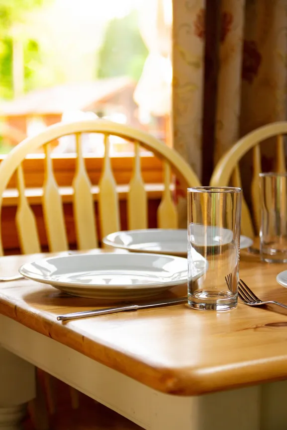 Lodge interior dining area